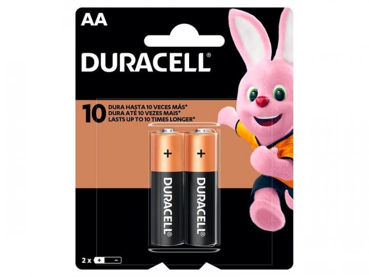 Pilas Alcalinas DURACELL Doble A (AA) PAR X 2 UNI