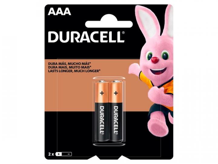 Pilas Alcalinas DURACELL Triple A (AAA) PAR X 2 UNI