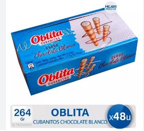 cubanitos relleno (chocolate blanco)