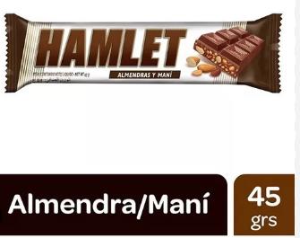 CHOCOLATE HAMLET ALMENDRA C/ MANI X 45 GR