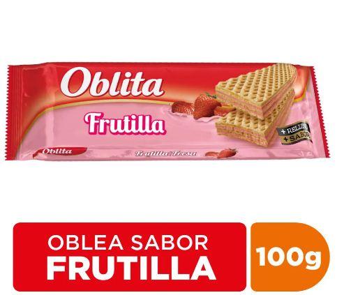 OBLEA OBLITA FRUTILLA X100G