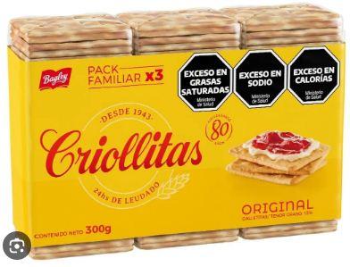 CRIOLLITAS BAGLEY X 300 GRS X 3